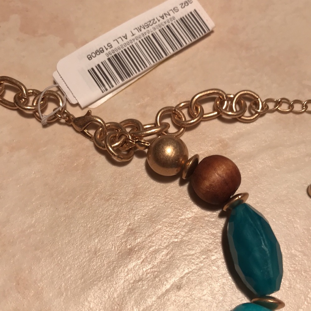 NWT SOUTHERN LIVING JEWEL GENUINE STONE NECKLACE GORGEOUS CHUNKY - Picture 6 of 13